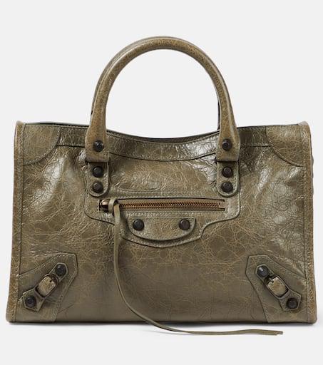 トートバッグ BALENCIAGA LE CITY SMALL TOTE BAG IN ARENA STORICO LEATHER Balenciaga Small Le City Arena Storico Leather Bag - Almond