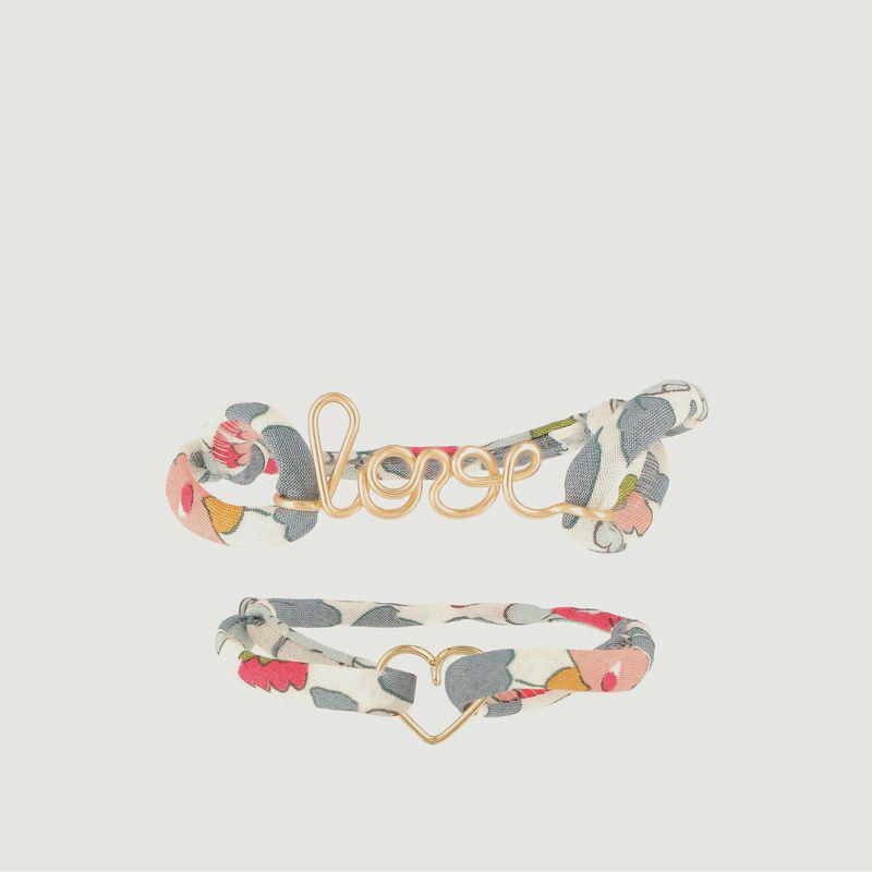 Atelier Paulin Cord bracelet Duo  Porcelaine ATELIER PAULIN