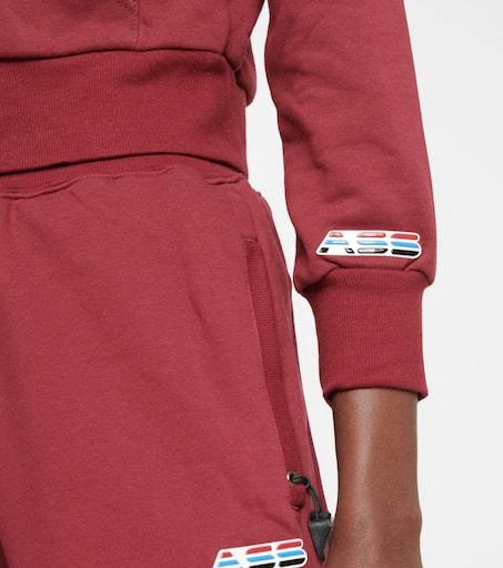 Adam Selman Cropped cotton-blend hoodie 5