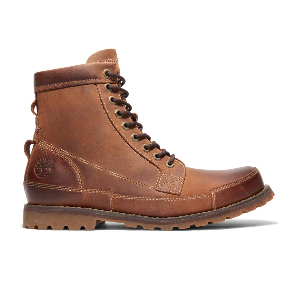 Timberland Originals Logo Round Toe Lace Up Boots