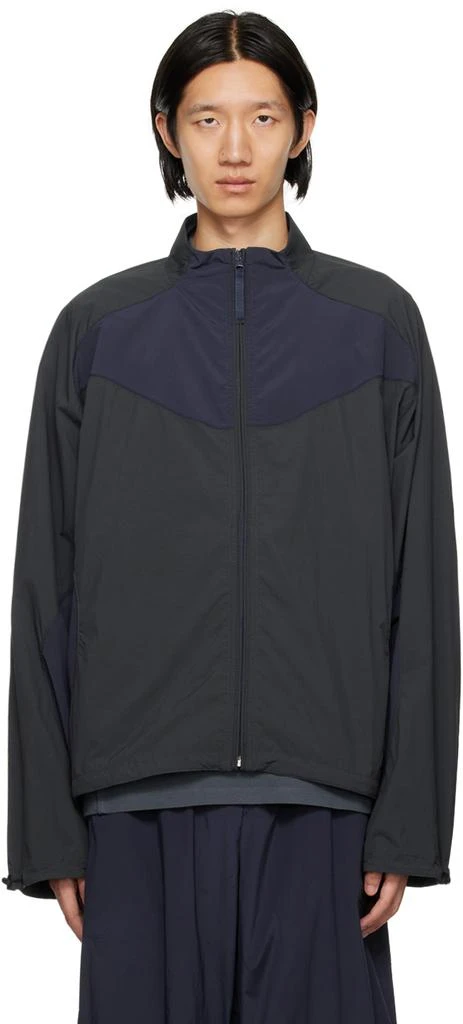 Reebok Gray Paneled Track Jacket 1