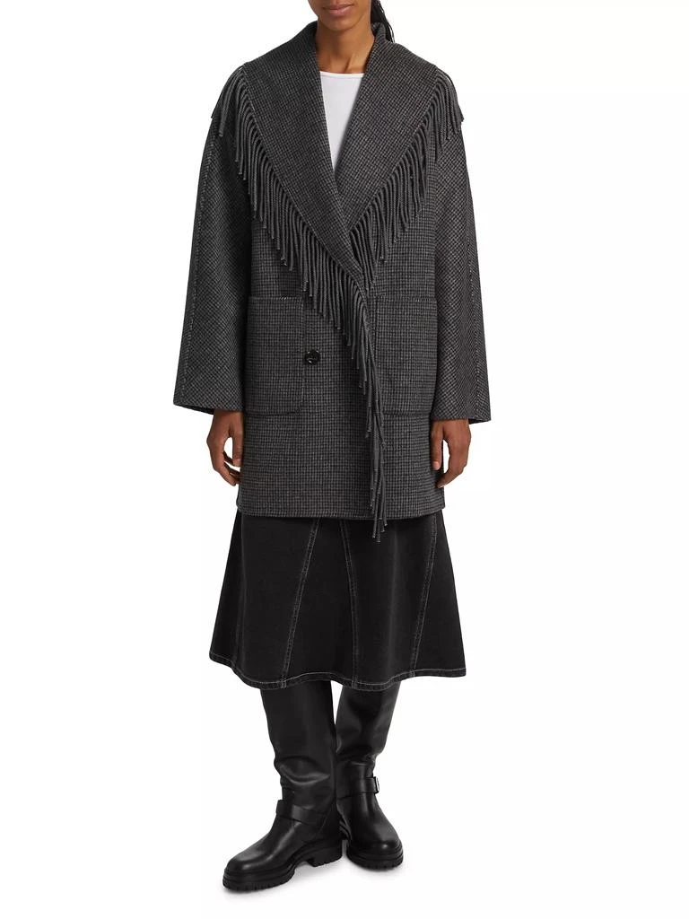 Rails Hugo Fringed Stretch Wool Coat 3