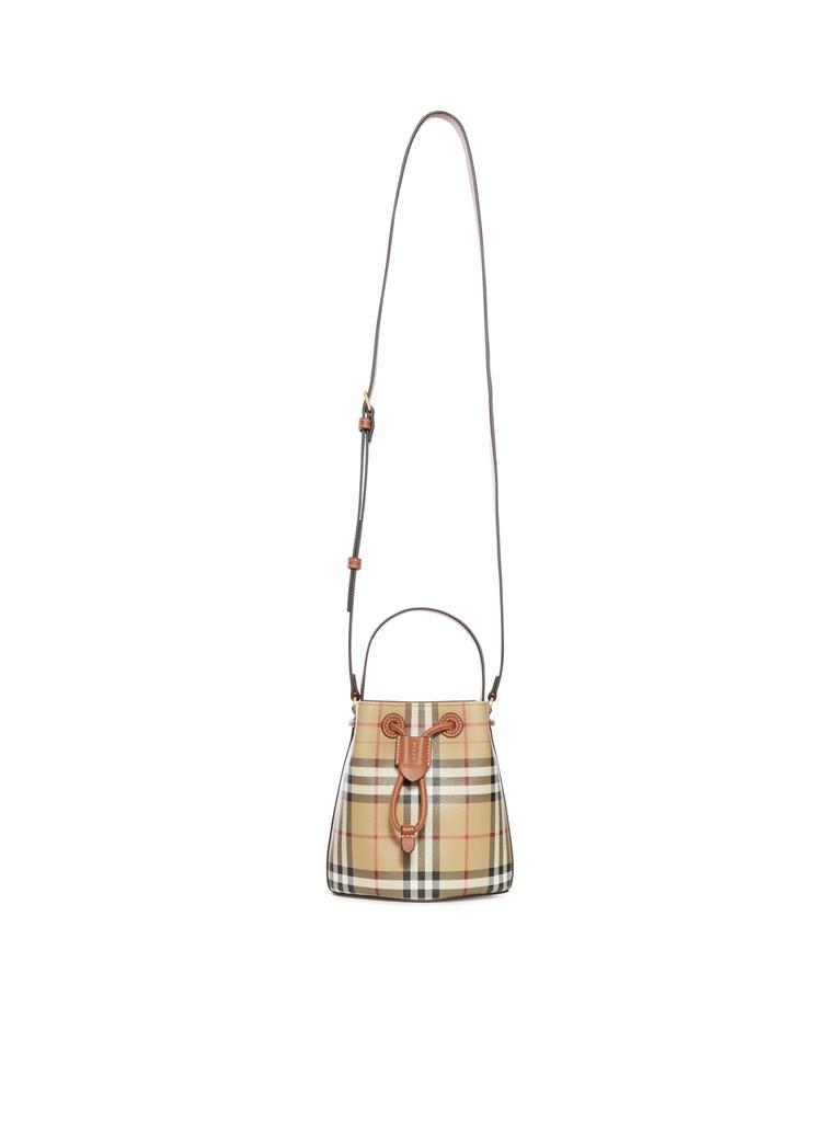 Burberry Rose Checkered Ruched Clutch Bag - Tote Bags