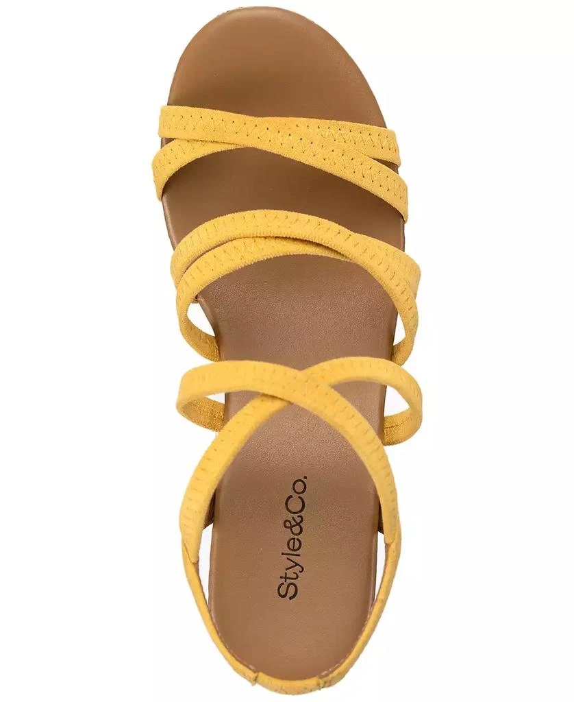 Style & Co Women's Arloo Strappy Elastic Wedge Sandals, Created for Macy's 7
