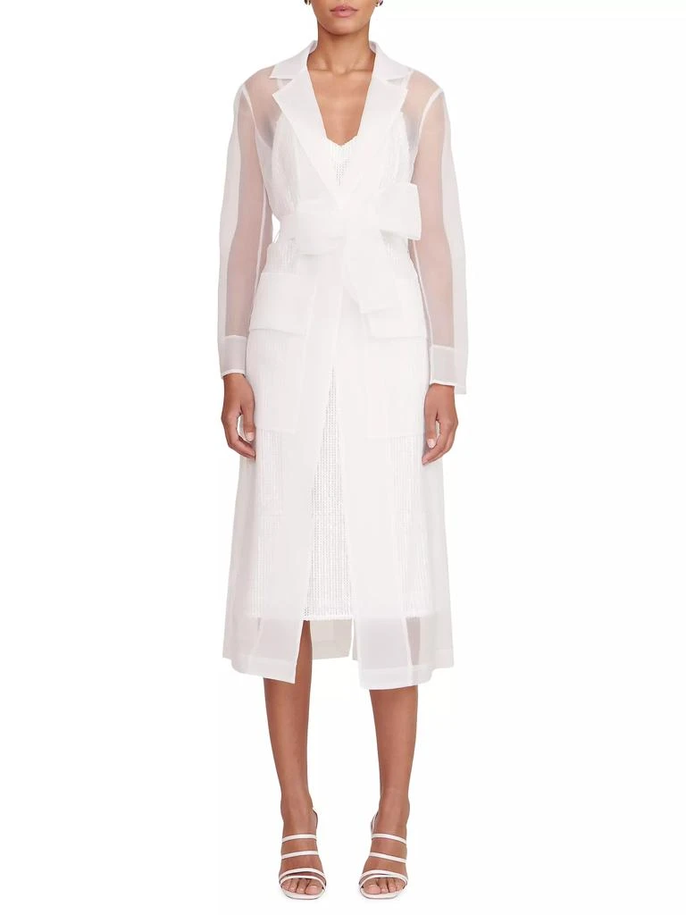 Staud Ashley Sheer Belted Midi-Dress 2