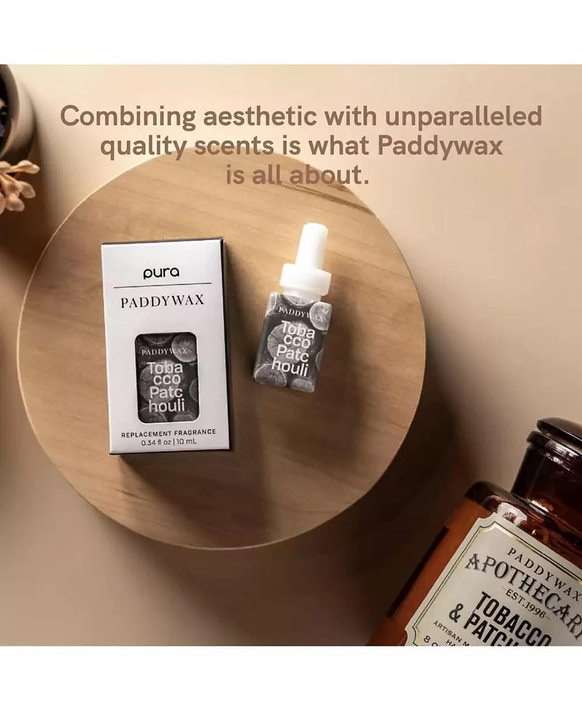 Pura 
Paddywax -Tobacco 
Patchouli - Home Scent Refill - Smart Home Air Diffuser Fragrance - Up to 120-Hours of Luxury Fragrance per Refill - 3
