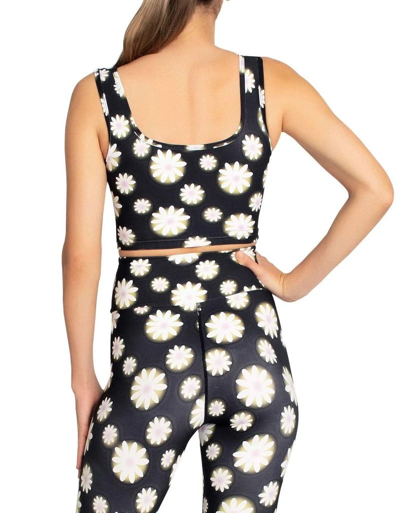 Nicole Miller Sports Bra Top In Hazy Daisy 3