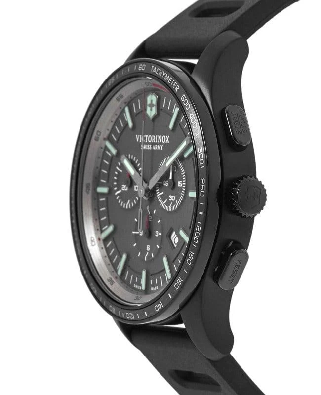 Swiss Army Victorinox Swiss Army Alliance Sport Chronograph Grey Dial Black Rubber Strap Men's Watch 241818 3