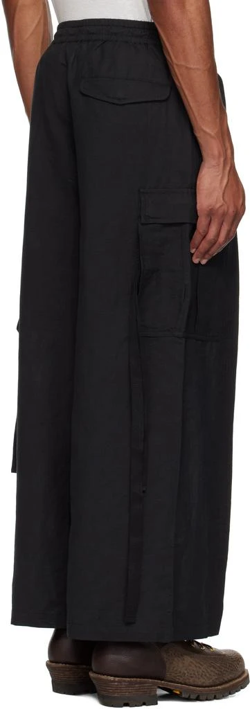 MAHARISHI Black 5329 Hakama Track Cargo Pants 3