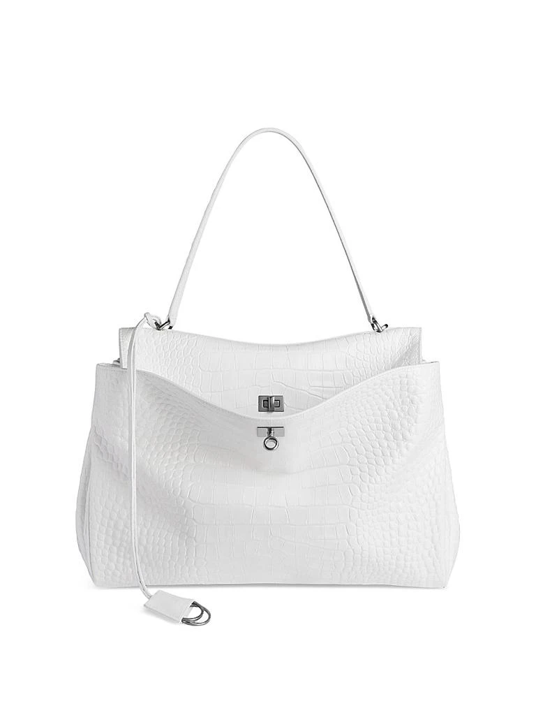 Balenciaga Rodeo Large Handbag Crocodile Embossed 1