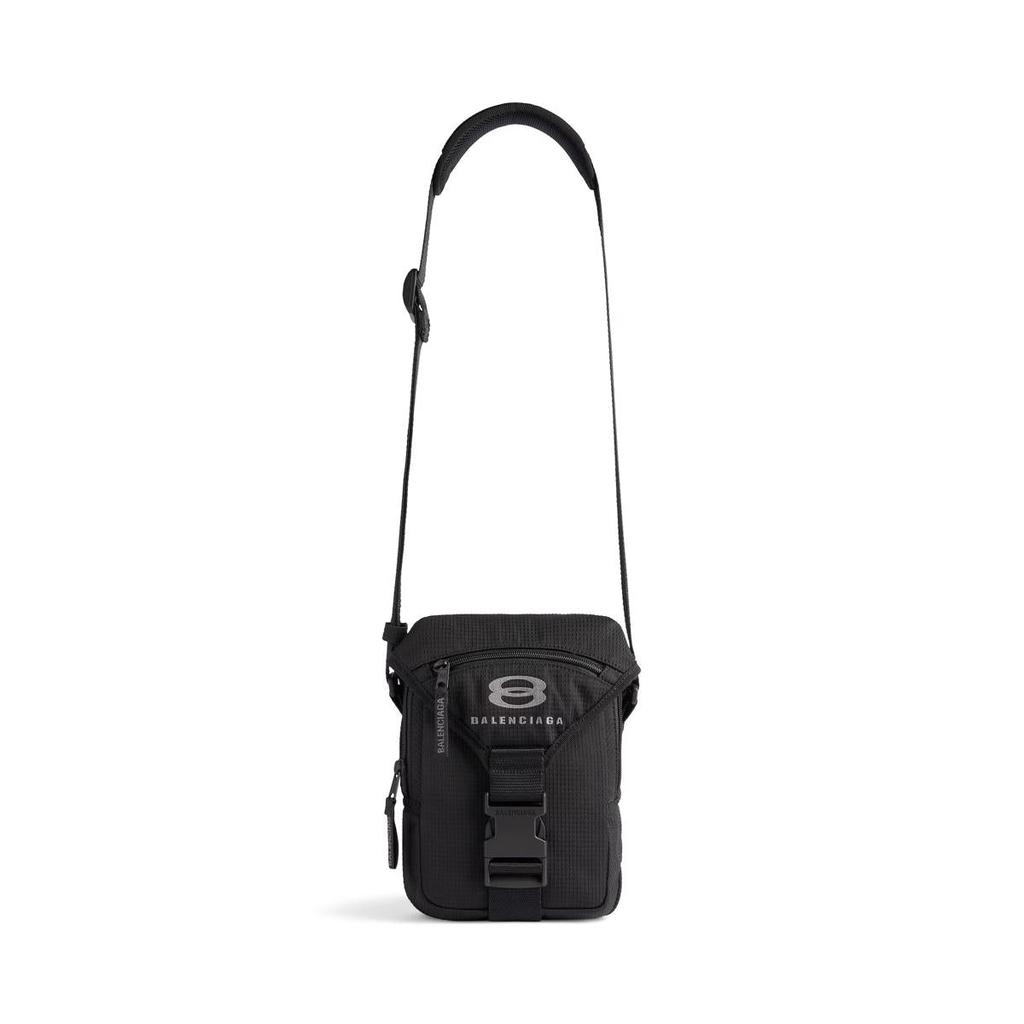 Balenciaga UNITY SHOULDER BAG IN BLACK NYLON - Shoulder Bags