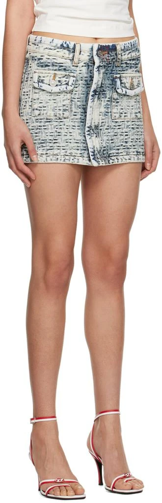 Diesel Gray De-Ron FS1 Denim Miniskirt 2