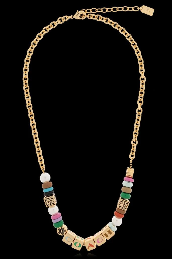 Coach Coach Charm Detailed Chain Necklace 1