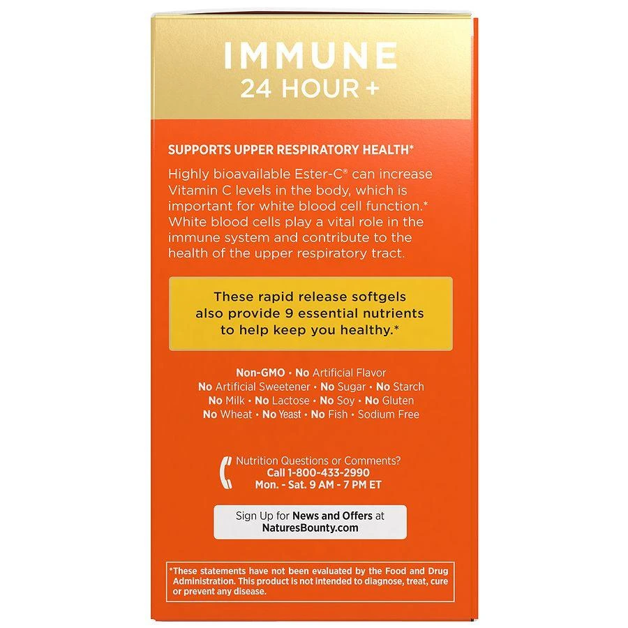 Nature
s Bounty Immune 24 Hour+ Softgels 3
