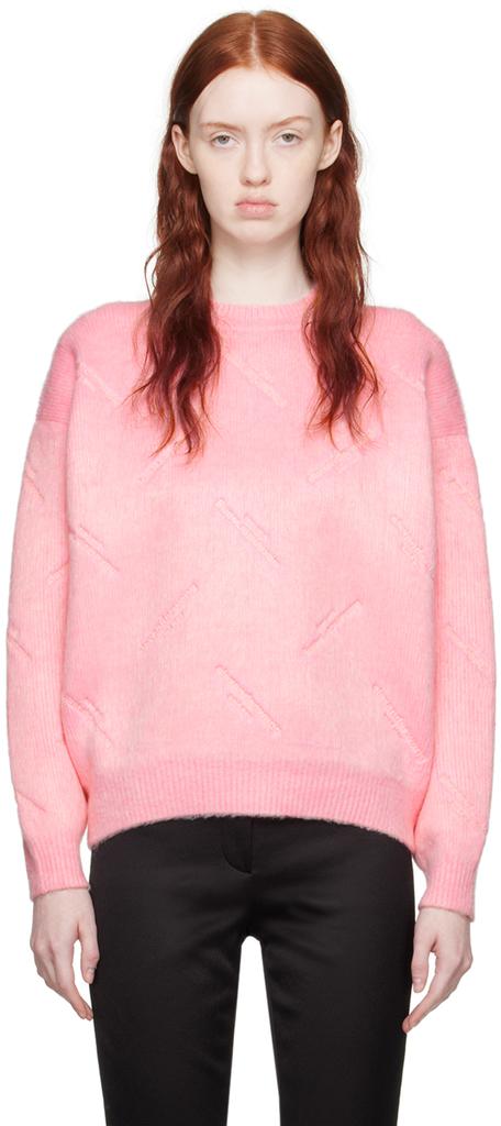 Alexander Wang Pink Embossed Sweater
