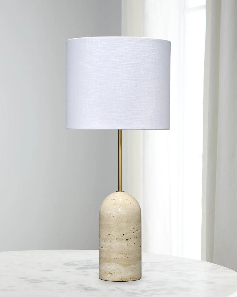 Jamie Young Holt Travertine Table Lamp
