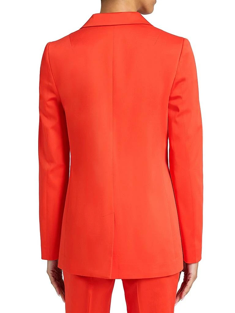 Santorelli Rowan Stretch-Cotton Double-Breasted Blazer 4