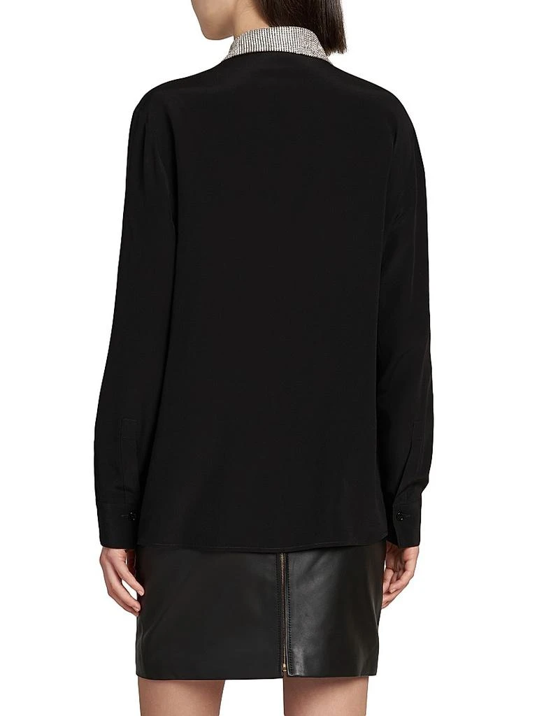 Versace Crystal-Embellished Silk Shirt 5