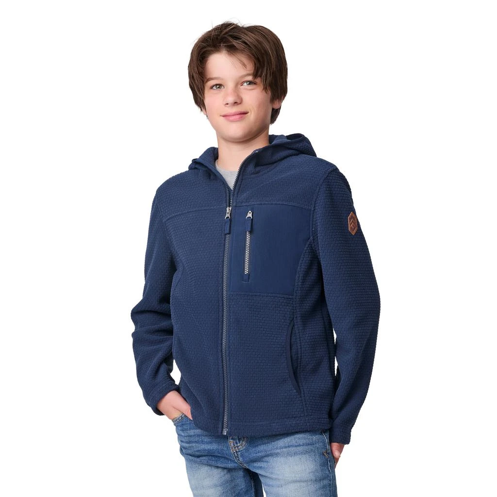 Free Country Boys' Brick Fleece Hoodie Jacket 7
