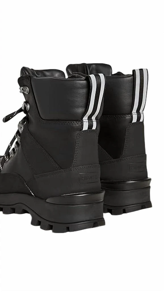 Hunter Women's Commando Boots In Black 3
