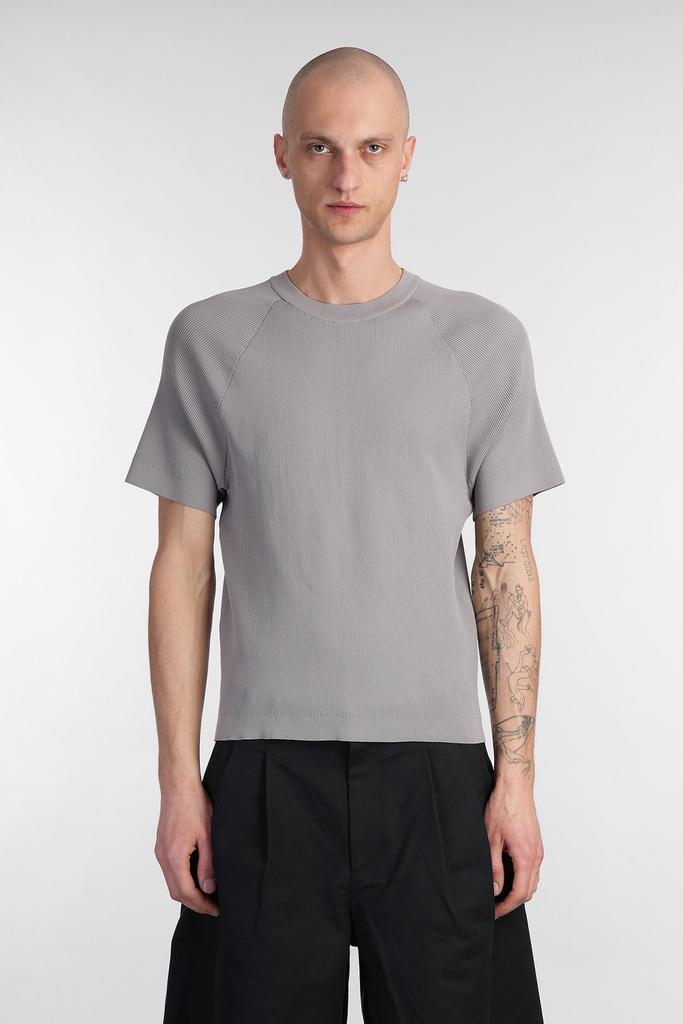 J.L-A.L Aquifer Shortsleeve T-shirt In Grey Polyester