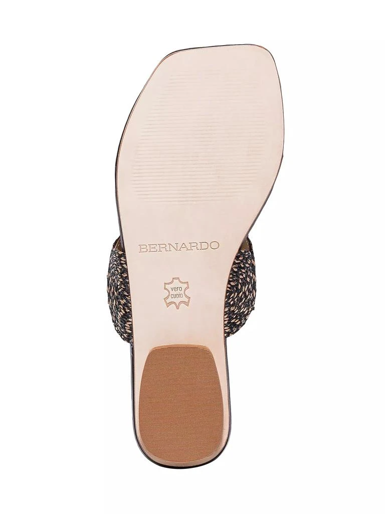 Bernardo Palermo Raffia Slip-On Sandals 7