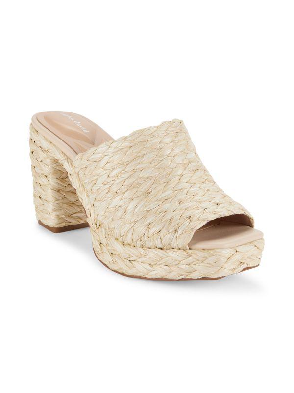 Charles David Prisca Woven Platform Sandals