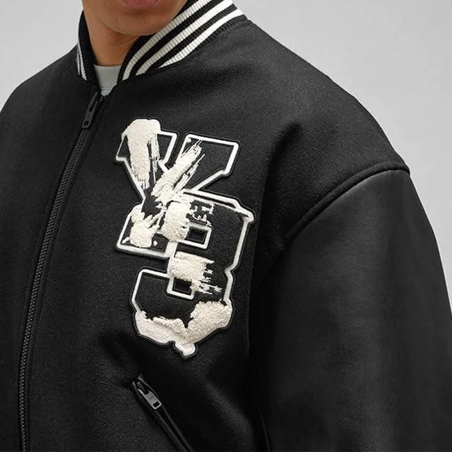 Y-3 Varsity Zipped Bomber Jacket 4