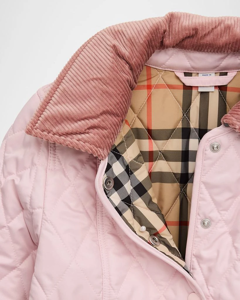 Burberry Kid
s Quilted Barn Jacket, Size 3-14 3