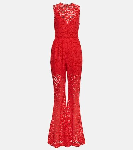 Elie Saab Wide-leg  guipure lace jumpsuit 1