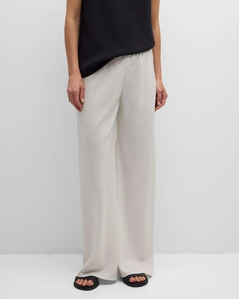 The Row Gala Wide-Leg Crepe Pants 2
