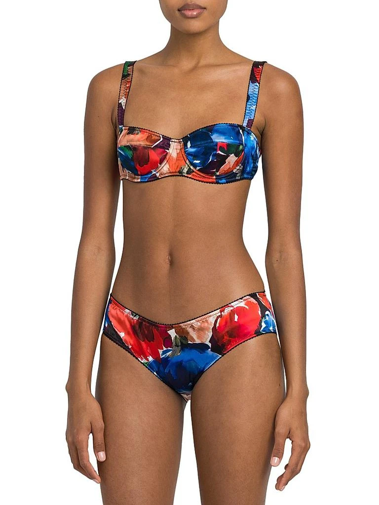 Dolce & Gabbana Floral Silk-Blend Underwire Bra 3