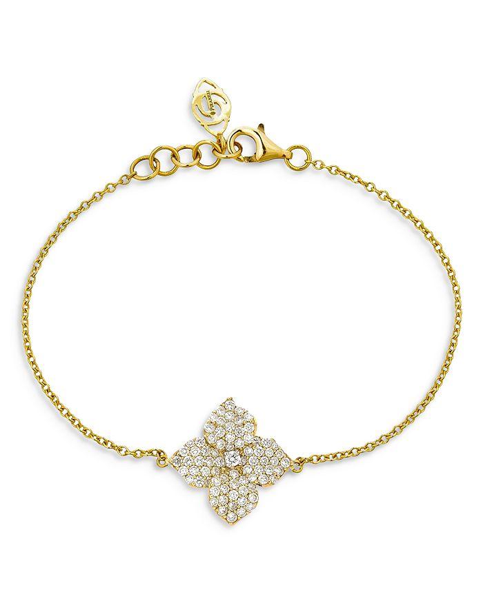 Piranesi 18K Yellow Gold Fiore Bracelet with Diamonds, 0.78 ct. t.w.