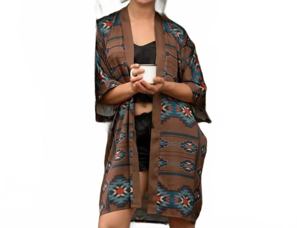 Fringe Scarves Silk Kimono Robe In The Telluride 2