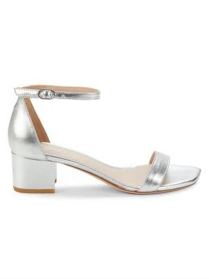 Stuart Weitzman Metallic Leather Sandals 1