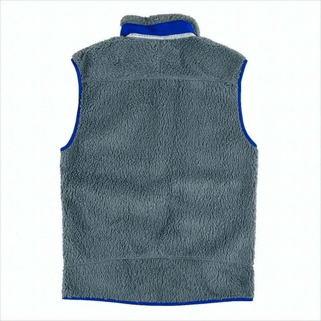 Patagonia Plush Grey Sleeveless Vest with High Collar 2