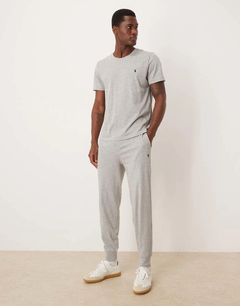 Ralph Lauren Polo Ralph Lauren icon logo liquid cotton lounge joggers in grey marl
