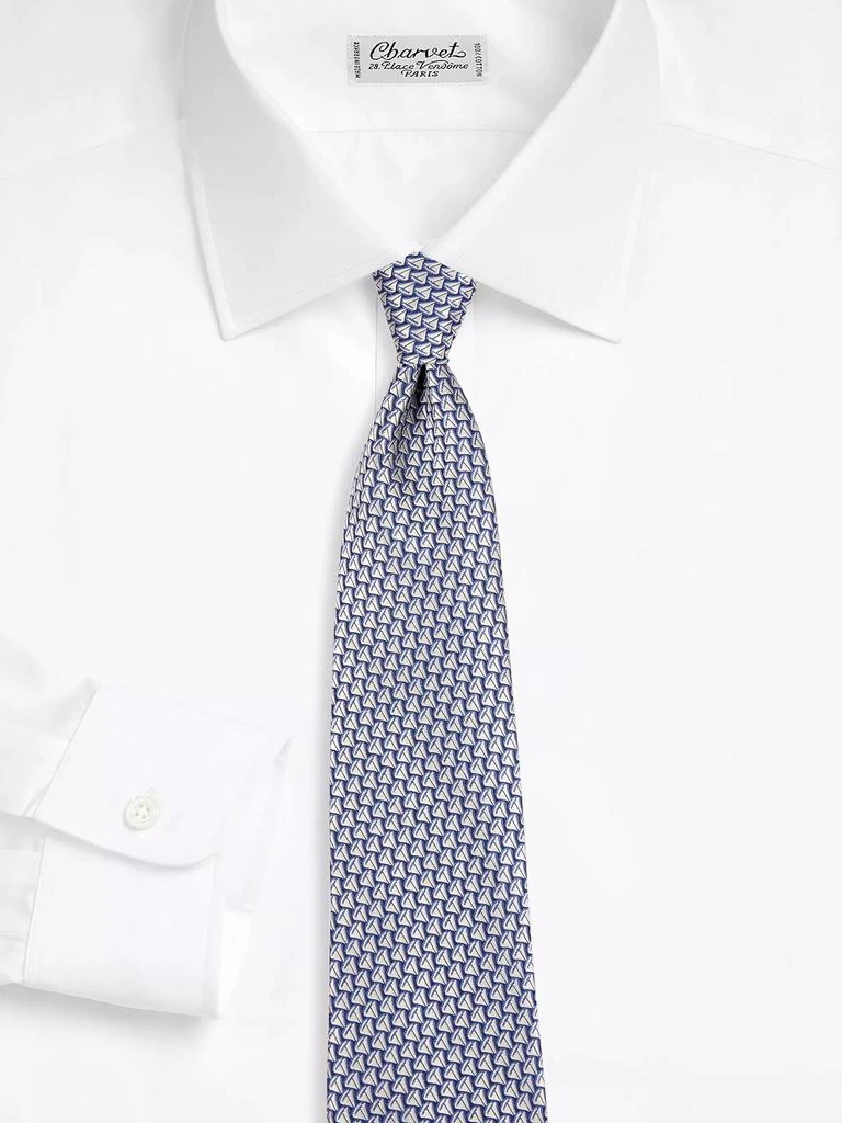 Charvet Sailboat Silk Jacquard Tie 2