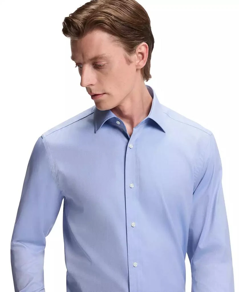 mens contrast collar dress shirt Mens Contrast Collar Dress Shirt In Cornflower Blue