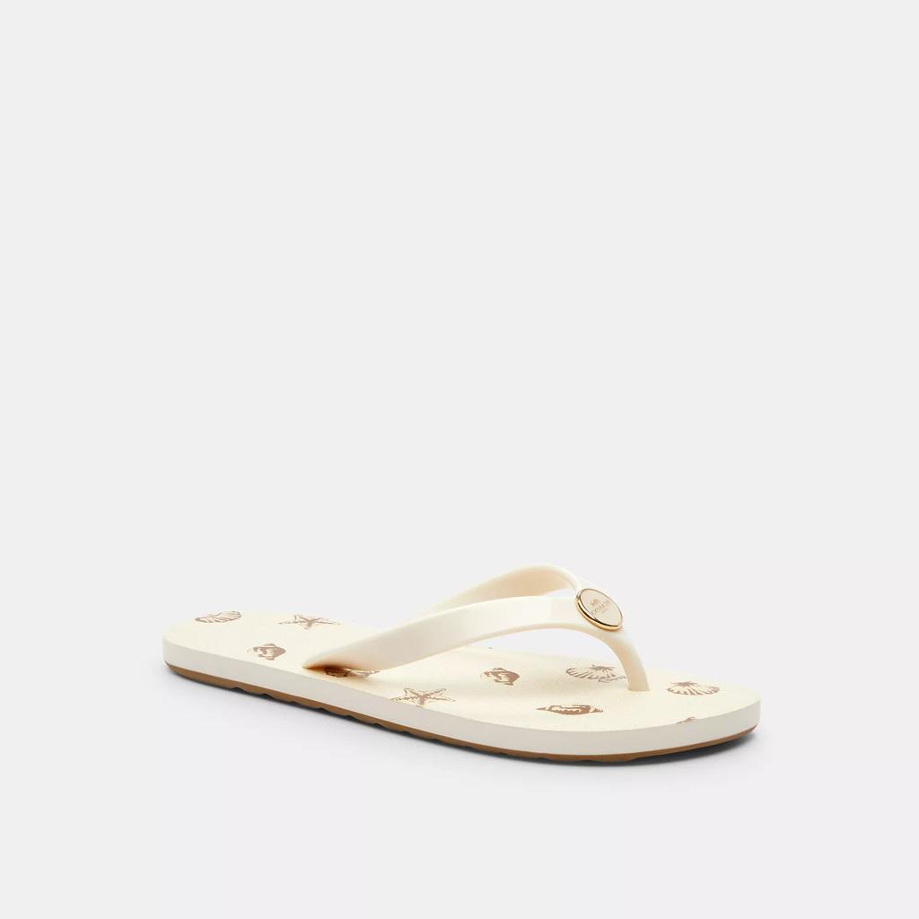 Coach Zayn Flip Flop With Fruit Print - Slippers - Compare
