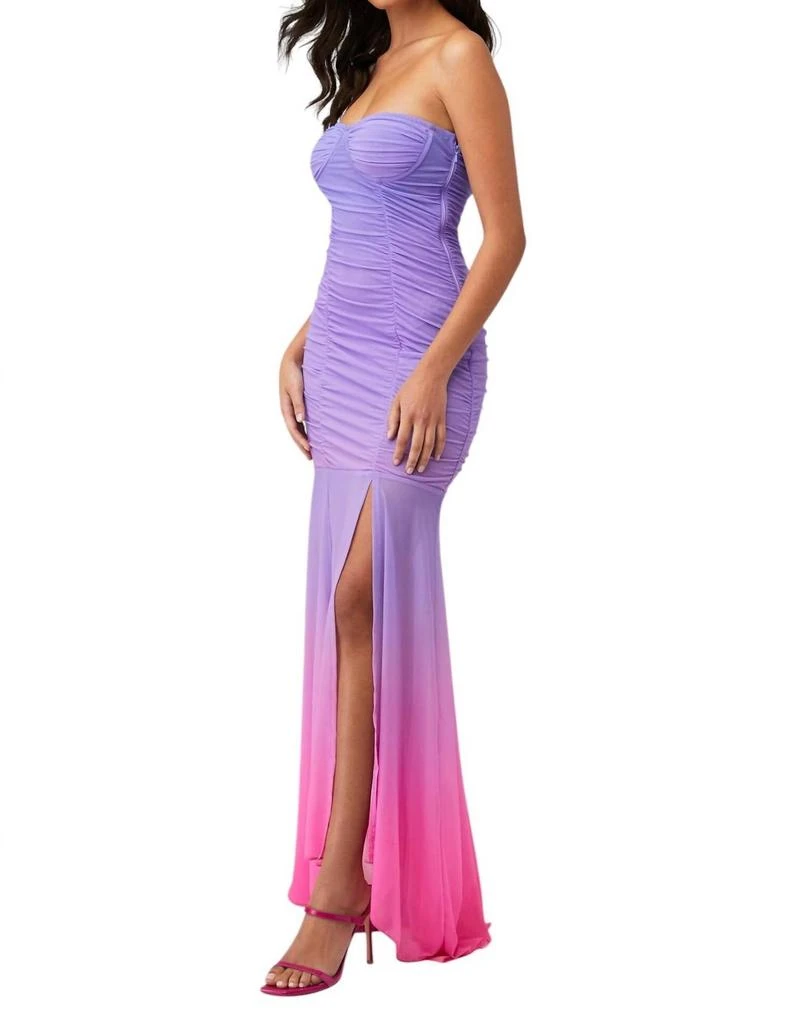 ROCOCO SAND Blake Long Dress In Purple & Pink 2