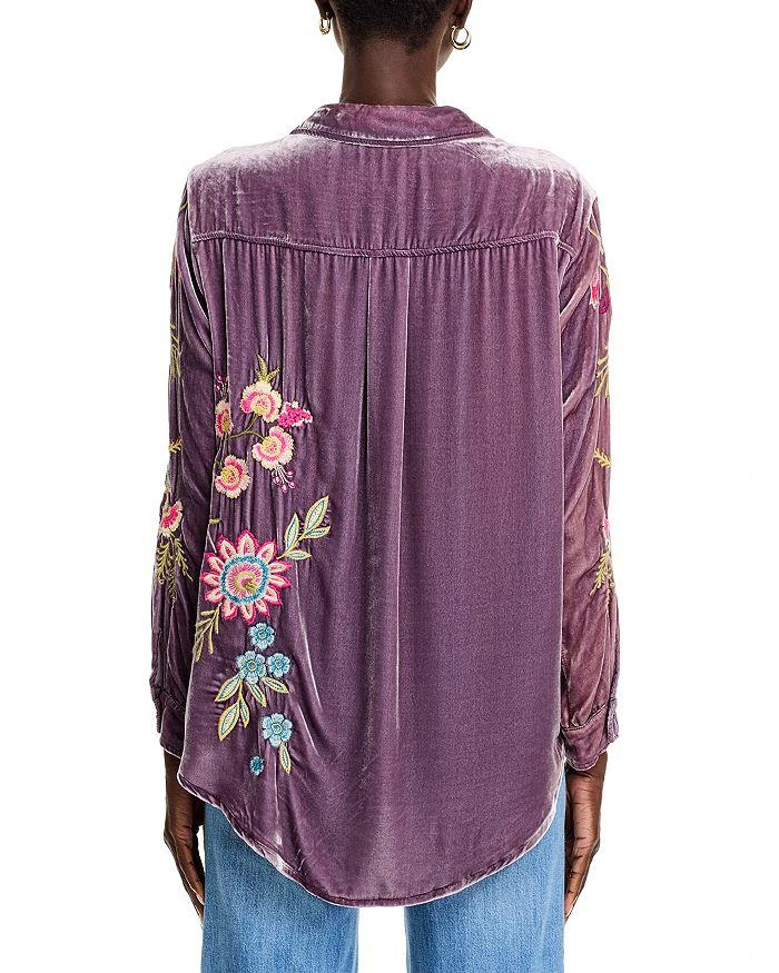 Johnny Was Embroidered Velvet Shirt 3