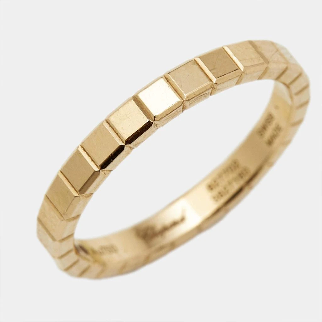 Chopard Chopard Ice Cube 18k Yellow Gold Ring Size 52 3