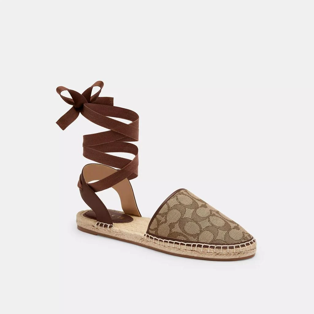 Coach Connie Espadrille In Signature Jacquard 1