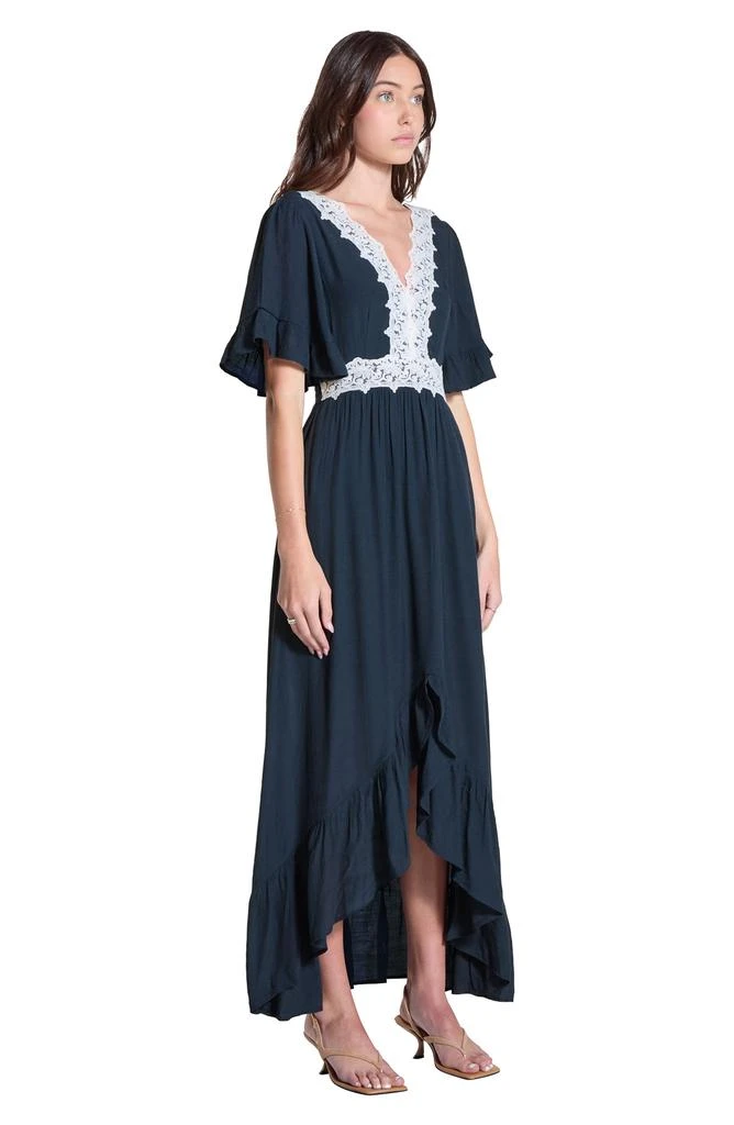 WISHLIST Lace Trim High-Low Dress 5