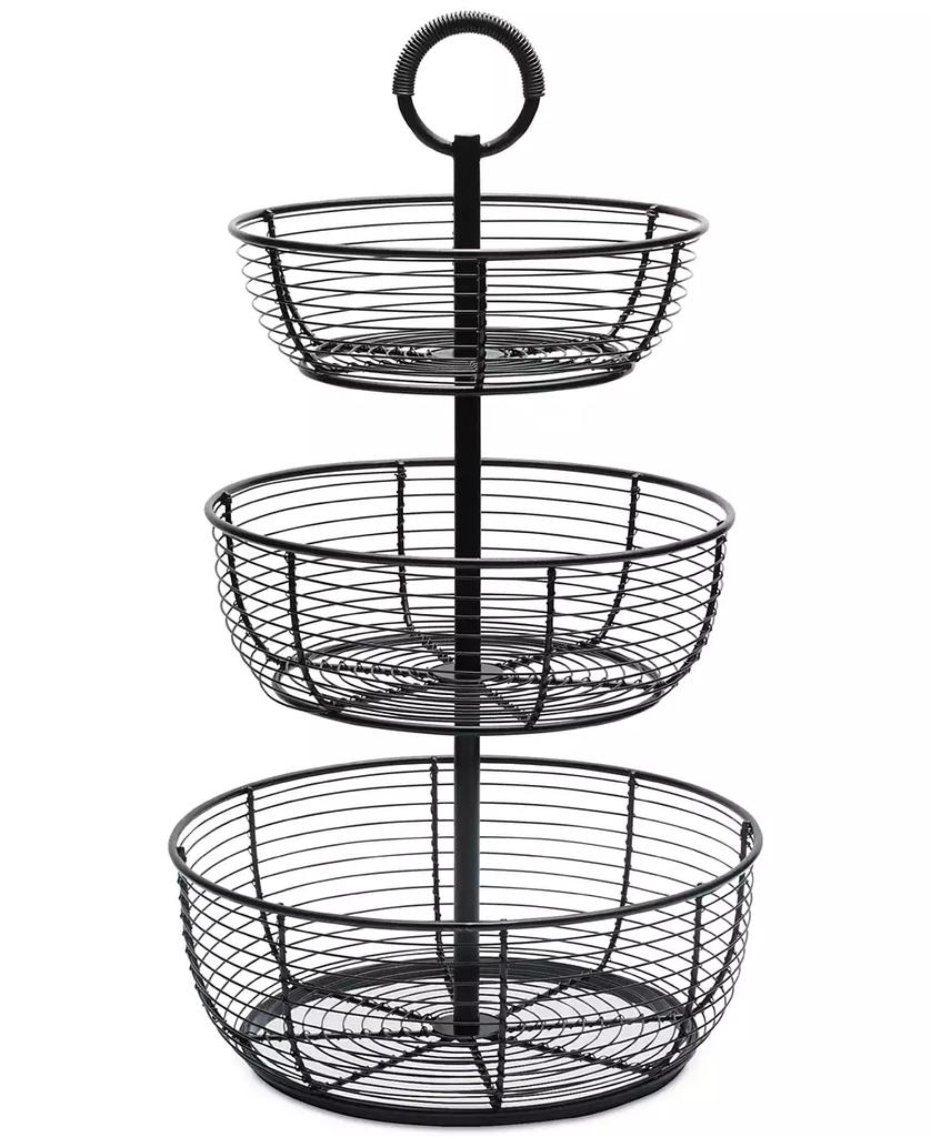 Mikasa Gourmet Basics By Round Wrap 3-Tier Basket