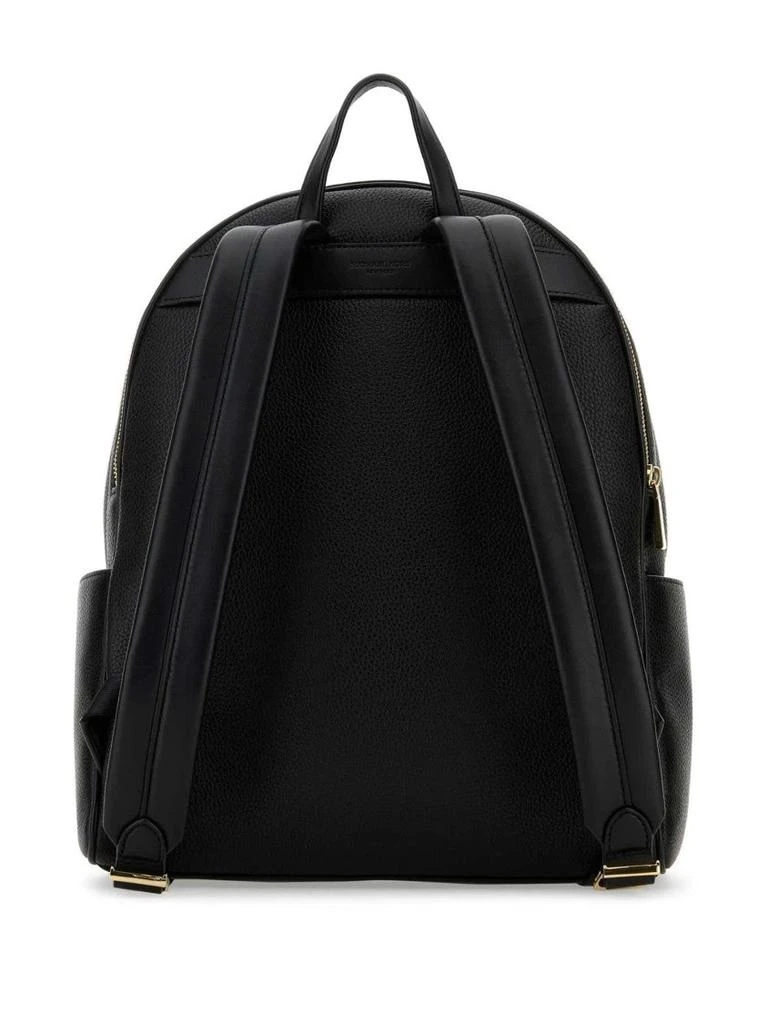 Shop Textured Leather Backpack With Gold Accents on Sale at  display picture 2