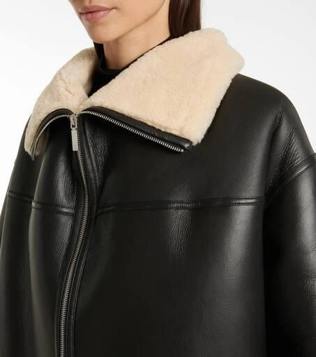 Totême Oversized shearling jacket 4