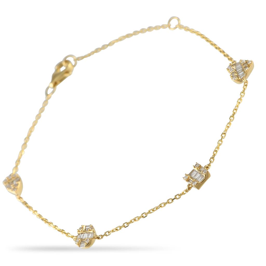 LB Exclusive 14K Yellow Gold 0.40ct Diamond Bracelet BR10382-Y