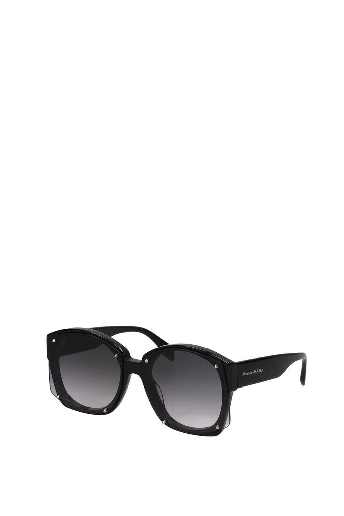 Alexander McQueen Sunglasses Acetate Black Grey 2